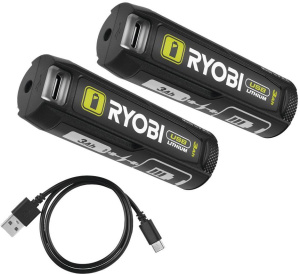 Комплект аккумуляторов RYOBI USB Lithium 2 шт