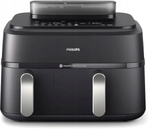 Аэрогриль Philips 5000 Series Dual Basket NA551/00, черный
