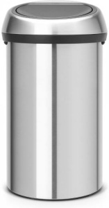 Мусорное ведро Brabantia Touch Bin 107962, 60 л, матовая сталь