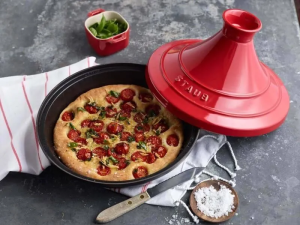 Тажин Staub 28 см, красный, чугунно-керамический 40510-327-0