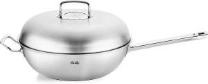 Вок стальной с ручкой и крышкой Fissler Wok Original Profi Collection 32cm (84898320000)