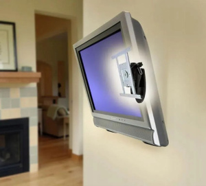 Поворотный настенный кронштейн для тяжёлых мониторов Ergotron LX HD Wall Mount Monitor Pivot (45-269-009) чёрный