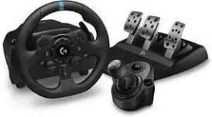 Комплект игровой руль Logitech G923 941-000158 и переключатель передач Driving Force 941-000130 для Xbox/PC