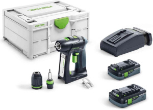 Дрель-шуруповерт аккумуляторная Festool C 18 HPC 4,0 I-Plus 576435