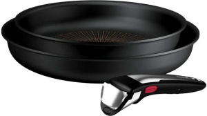 Набор сковород Tefal Ingenio Excellence+ Fusion Core P0009553 24/28см 3 предмета со съемной ручкой