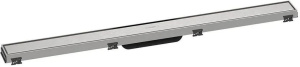 Внешний сливной элемент с рамкой Hansgrohe RainDrain Match 90см 56040800, шлифованная нержавеющая сталь