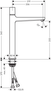 Смеситель для раковины Hansgrohe Metropol 32572000, хром