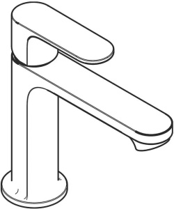 Смеситель для умывальника Hansgrohe Rebris S 72588670, черный матовый