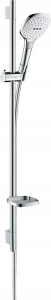 Душевой набор Hansgrohe Raindance Select E 120 EcoSmart / Unica S Puro 90 см, хром/белый 26623400