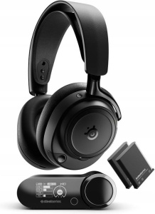 Наушники Steelseries Arctis Nova Elite, беспроводные, с активным шумоподавлением, черные