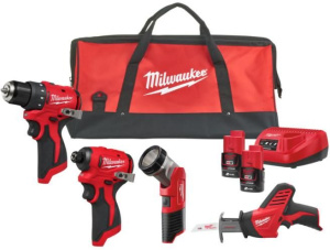 Набор аккумуляторных инструментов Milwaukee M12 BLPP4A 4933499693