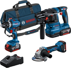 Набор электроинструментов Bosch GSB 18V-45 и GBH 18V-22 и GWS 18V-8 0615A5007U