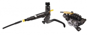 Передний дисковый тормоз Shimano SAINT BR-M820, металлические колодки H03C.