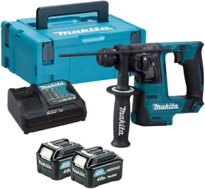 Аккумуляторный перфоратор SDS-Plus Makita HR140DSMJ 10,8 В, 2×4,0 А·ч АКБ, ЗУ, кейс Makpac