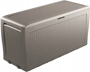 Садовый ящик Keter Samoa Rattan 17209570, 270л, капучино