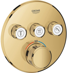 Смеситель для ванны Grohe Grohtherm SmartControl 29121GL0, золото