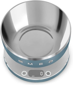 Цифровые кухонные весы Smeg KSC01SBMWW матовый голубой