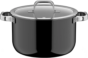 Высокая кастрюля WMF Fusiontec Mineral Pro Black 24 cm 518665290