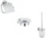 Набор аксессуаров 4 в 1 для ванной Grohe Essentials (40367000, 40369000, 40368000, 40374000), хром