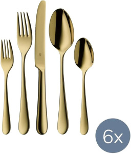 Набор столовых приборов WMF Signum Gold 5919648100 30пр., золотистый