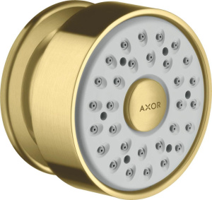Боковые форсунки Axor Side Jet 1Jet, матовая латунь, артикул 28464950