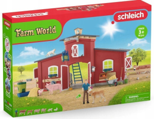 Schleich Farm World Большая красная ферма с животными и аксессуарами 42606