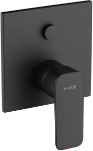 Смеситель для ванны и душа Kludi Pure&Style 407593975, матовый черный