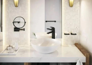 Косметическое зеркало AddStoris Hansgrohe 41791670, матовый черный