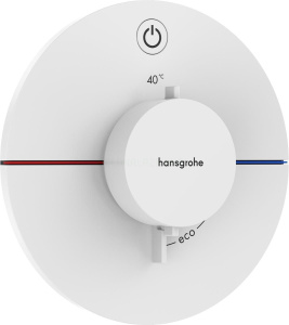 Смеситель для ванны и душа Hansgrohe Showerselect Comfort S 15553700, матовый белый