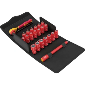 Набор изолированных торцевых головок Wera 8100 SA VDE 1 Zyklop 05004967001, 1/4"