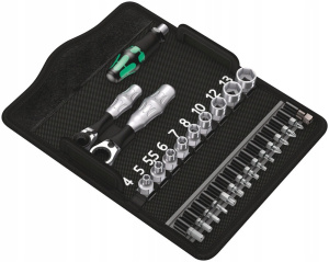 Набор торцевых головок Wera Kraftform Kompakt Zyklop Mini 2 05135918001, 1/4", 27 шт.