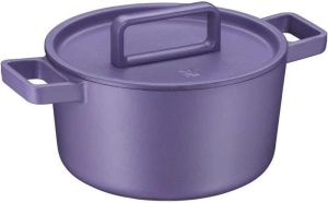 Кастрюля чугунная WMF Flavour 24см 5,2л, фиолетовая