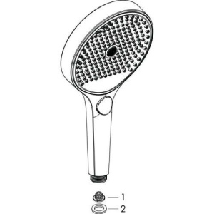 Душевая лейка Hansgrohe Rainfinity 26862140, шлифованная бронза