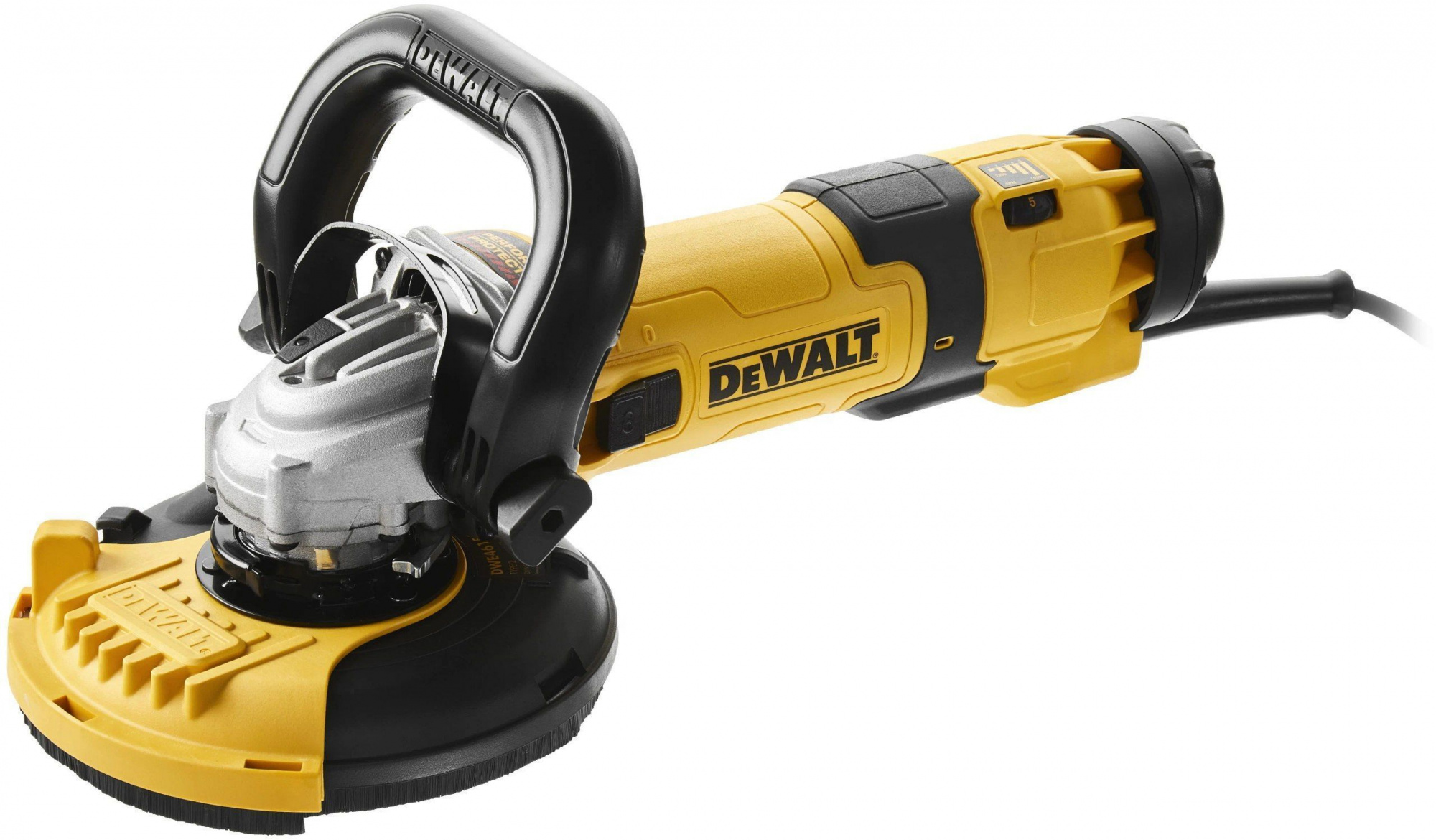 УШМ DeWALT DWE4257KT, 1500 Вт, 125 мм