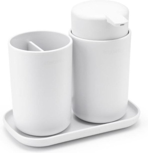 Набор аксессуаров для ванной Brabantia ReNew 280382, 3 предмета, белый