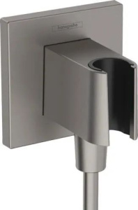 Держатель Hansgrohe Fixfit E 26889340, шлифованный черный хром