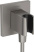 Держатель Hansgrohe Fixfit E 26889340, шлифованный черный хром