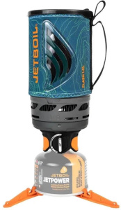 Туристическая плита JETBOIL New Flash 2.0 Ocean Topo, синий, чёрный, оранжевый