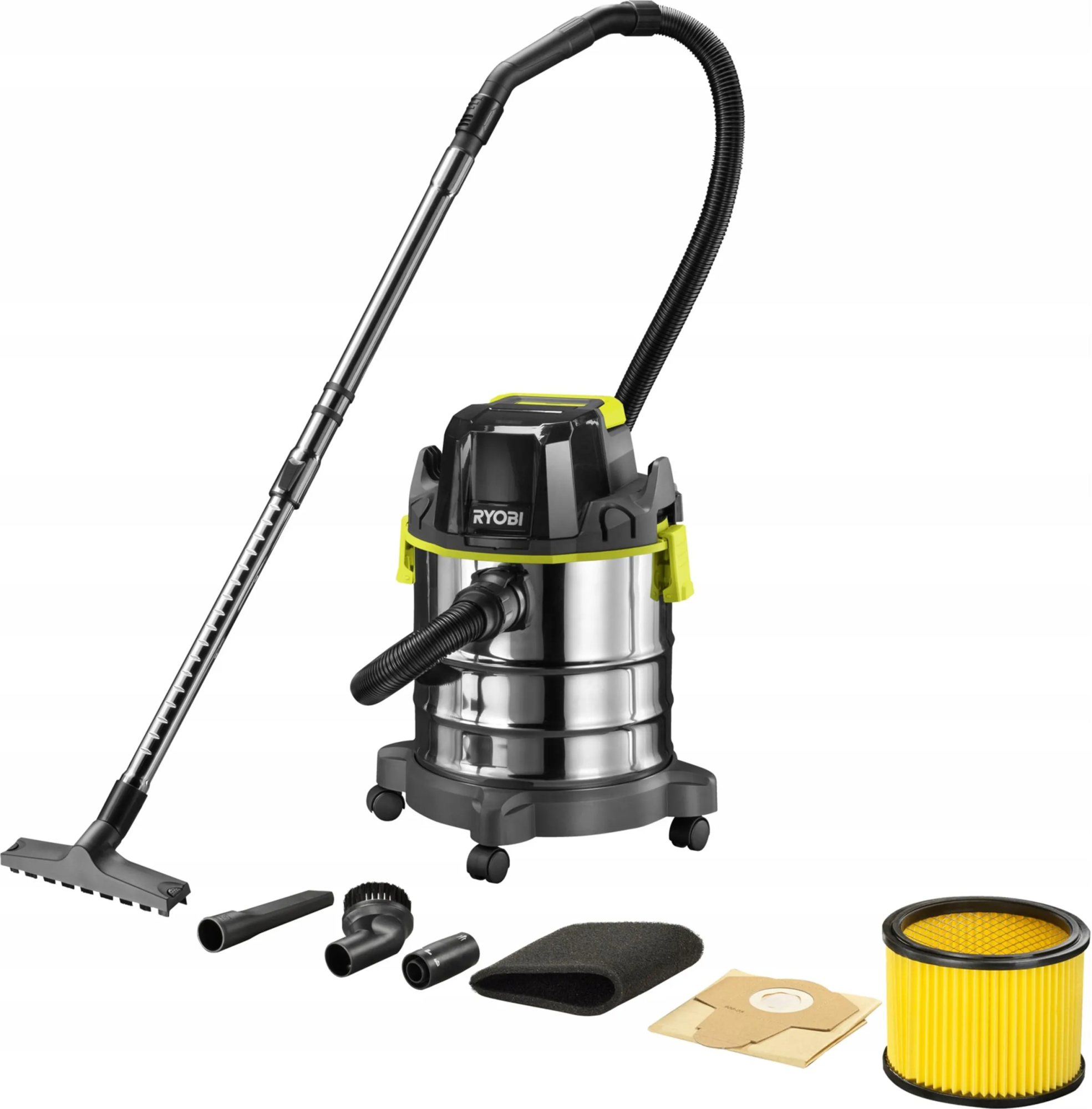 Аккумуляторный влажный/сухой пылесос RYOBI R18WDV-0