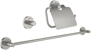 Набор аксессуаров для ванной Grohe Essentials 3-в-1 40775DC1, нержавеющая сталь
