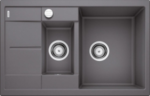 Кухонная мойка Blanco Metra 6S Compact Silgranit PuraDur 518876, серый камень