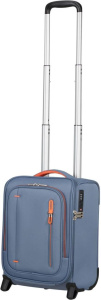 Чемодан American Tourister Cloudrider Upright S/M, светло-голубой