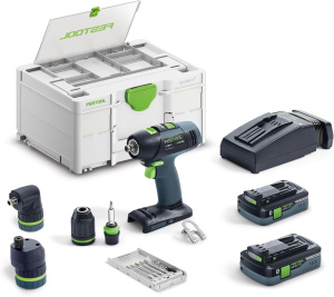 Дрель-шуруповерт аккумуляторная Festool T 18+3 HPC 4,0 I-Set 577609