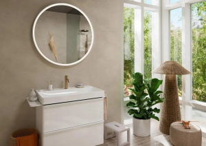 Смеситель для раковины Hansgrohe Tecturis S 110 73310140, матовая бронза
