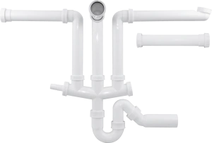 Соединитель Blanco 225089, 2×3,5 + 1×1,5/3×3,5, с жестким сифоном