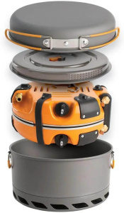 Система приготовления пищи Jetboil Genesis Basecamp Cooking, оранжевый, чёрный, серый