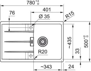 Кухонная раковина Franke Centro CNG 611-78 114.0687.317, белый полярный