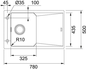 Кухонная раковина Franke FXG 611-78 114.0528.644, оникс