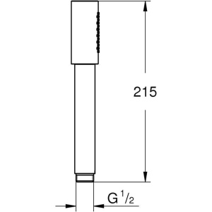 Ручной душ Grohe Sena Stick 28341000, хром