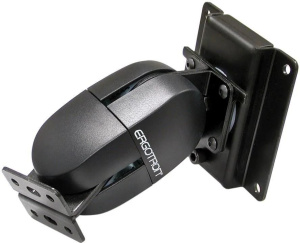 Поворотное настенное крепление с двойным шарниром Ergotron 100 Series Pivot Double (47-093-800) чёрный/серый